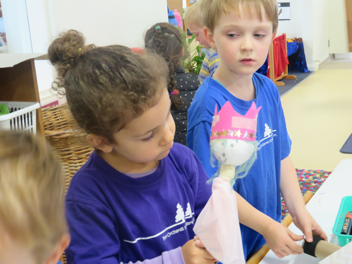 Indoor Gallery - Puppet Making - Park Orchards Kindergarten